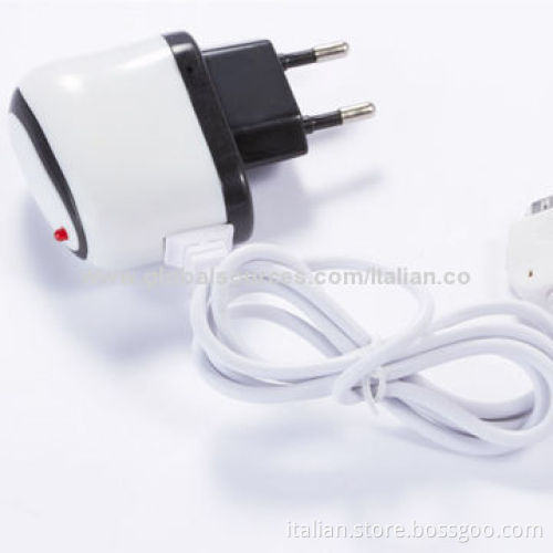 USB travel, wall charger with cable for portable mobile phone charger
